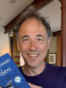 Anthony Horowitz with his book "Moonflower Murders", the outstanding sequel to "The Magpie Murders"