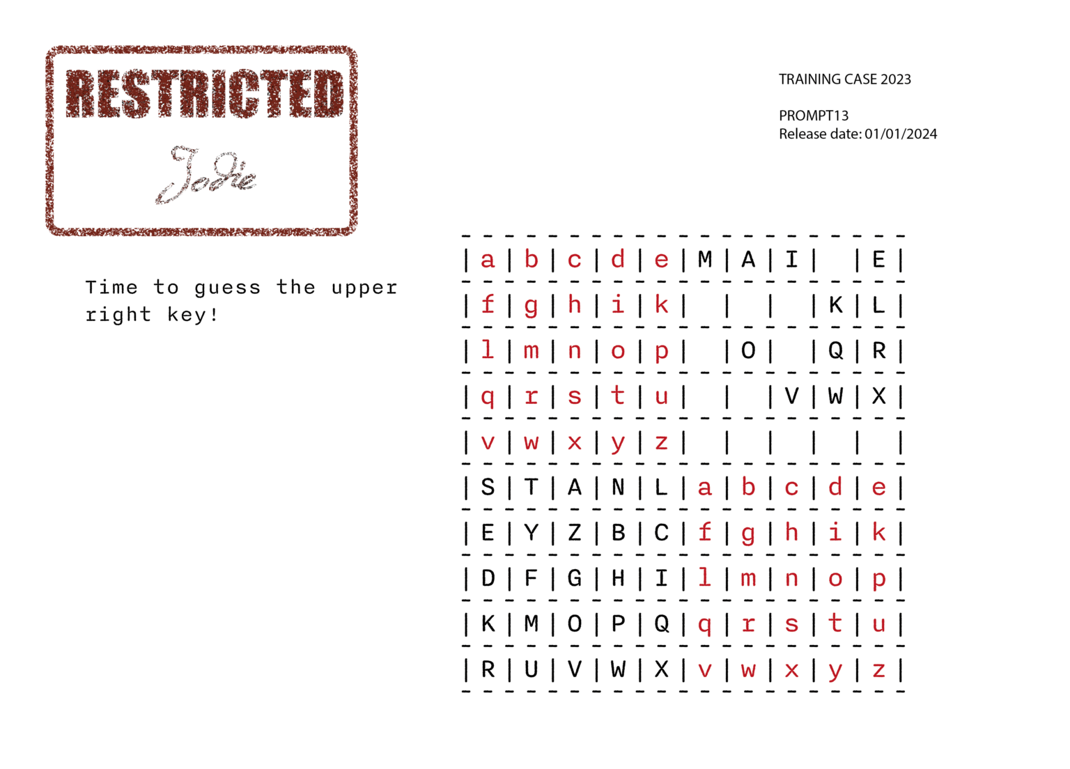 Current Case Files - National Cipher Challenge 2023