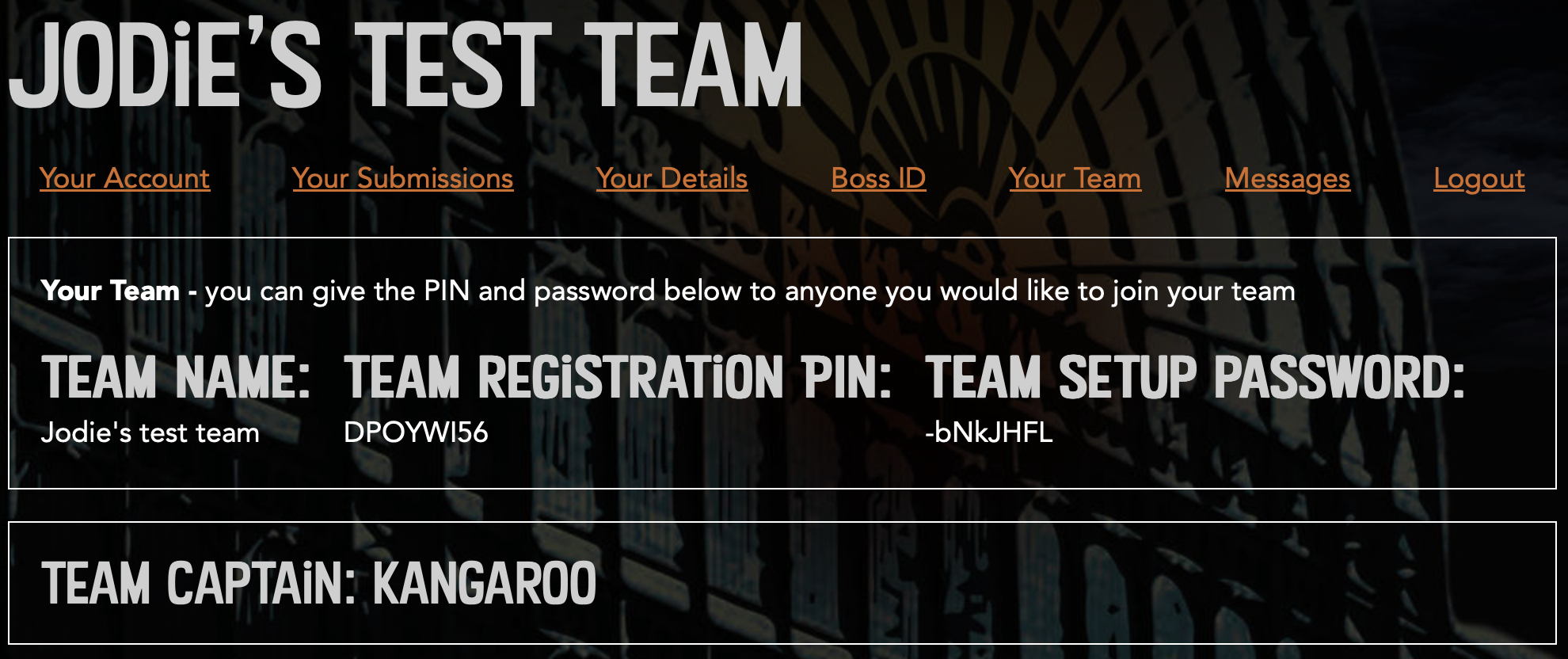 Accepting an invite to set up a team - National Cipher Challenge 2024